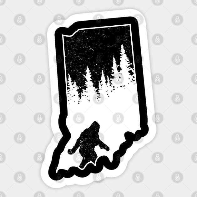 Indiana Bigfoot Gift Sticker by Tesszero